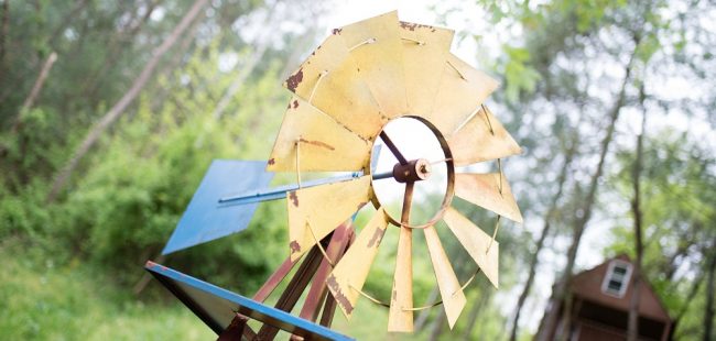windmill at angle