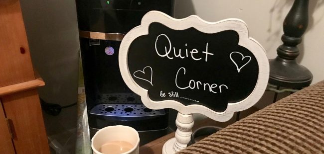 quiet corner sign