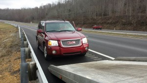 a car being towed